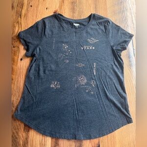 Old Navy Dark Gray Crew Neck Tee